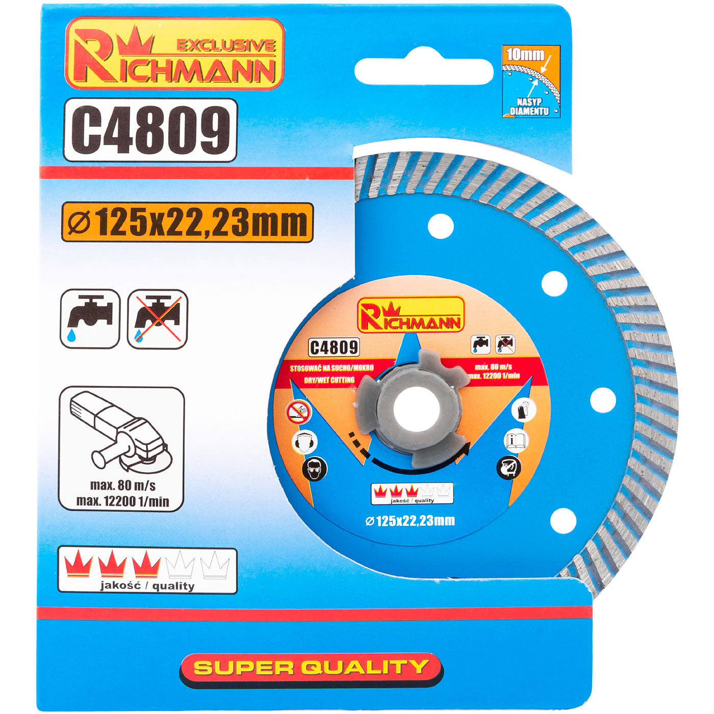 Tarcza diam. turbo 125mm | C4809 - Centrum Techniczne Gałązka