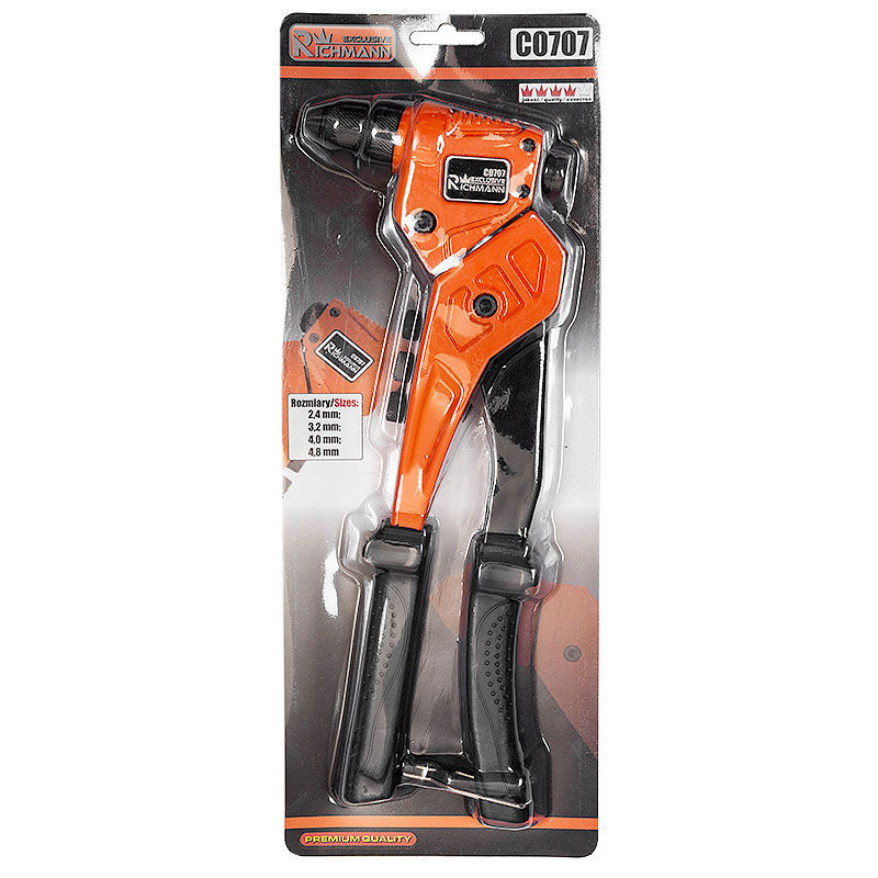 Nitownica obrotowa do nitów stalowych 2,4-4,8 mm | C0707 - Centrum Techniczne Gałązka