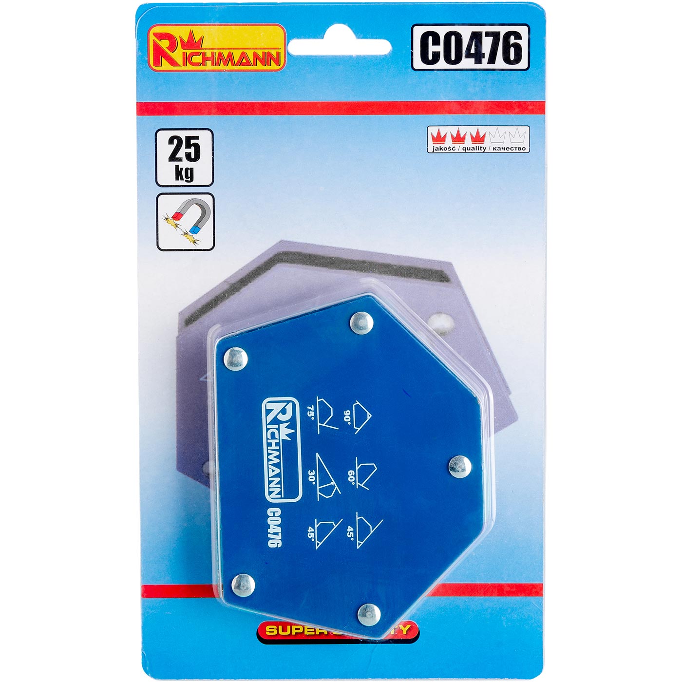 Kątownik spawalniczy magnetyczny 6 kątów 12.5 kg | C0475 - Centrum Techniczne Gałązka