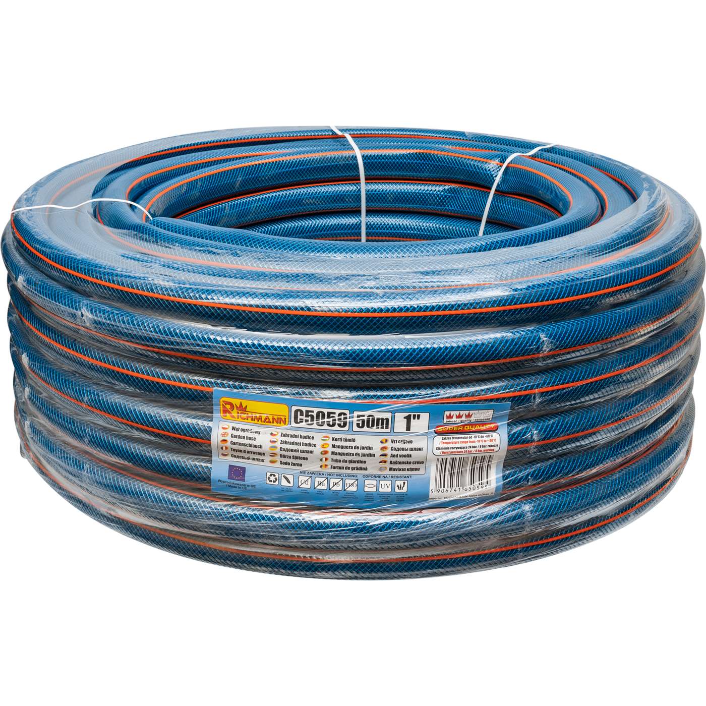 Wąż ogrodowy "blue" 1" 50M | C5059 - Centrum Techniczne Gałązka