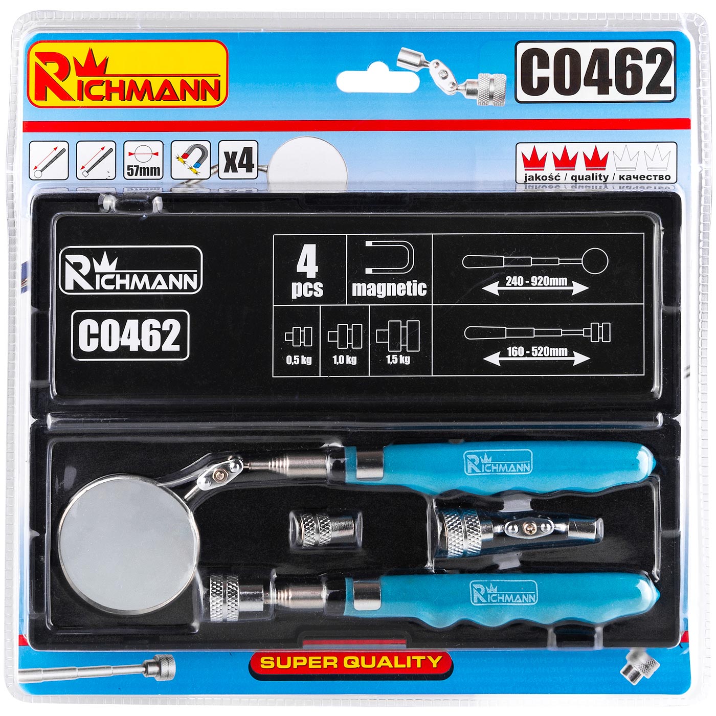 Długopis + lusterko - zestaw narzędzi 4 el. | C0462 - Centrum Techniczne Gałązka