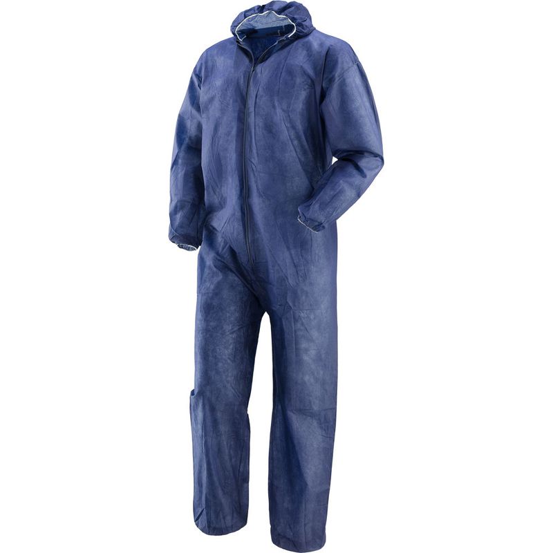 Kombinezon jednorazowy ochronny PLP granatowy PP r. 2XL lekki i wytrzymały | 487011/XXL