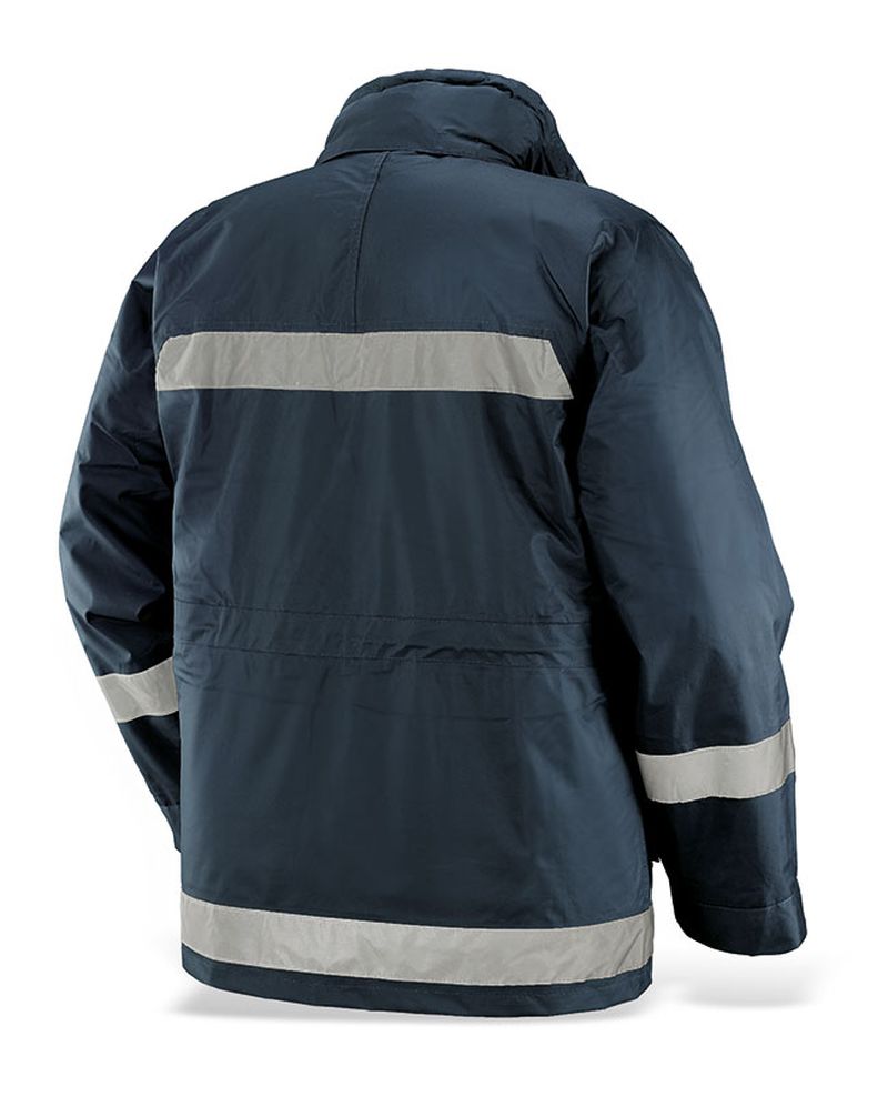 Kurtka z podpinką granatowa M jesienna ocieplana New Ticino | 420059/M