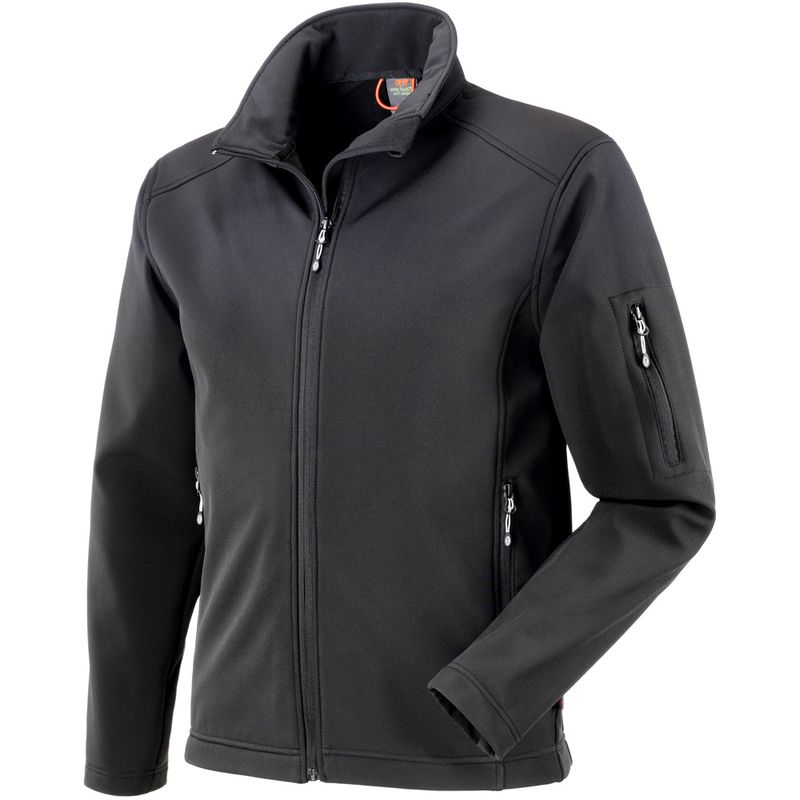 Kurtka męska SOFTSHELL BUFFALO czarna L wodoodporna wiatrówka sportowa | 455123/L