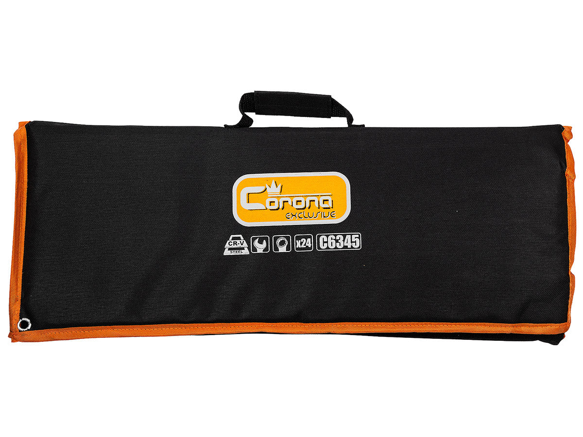 Klucze płasko-oczkowe, polerowane, 6-32 mm zestaw 24 el. | C6345 - Centrum Techniczne Gałązka