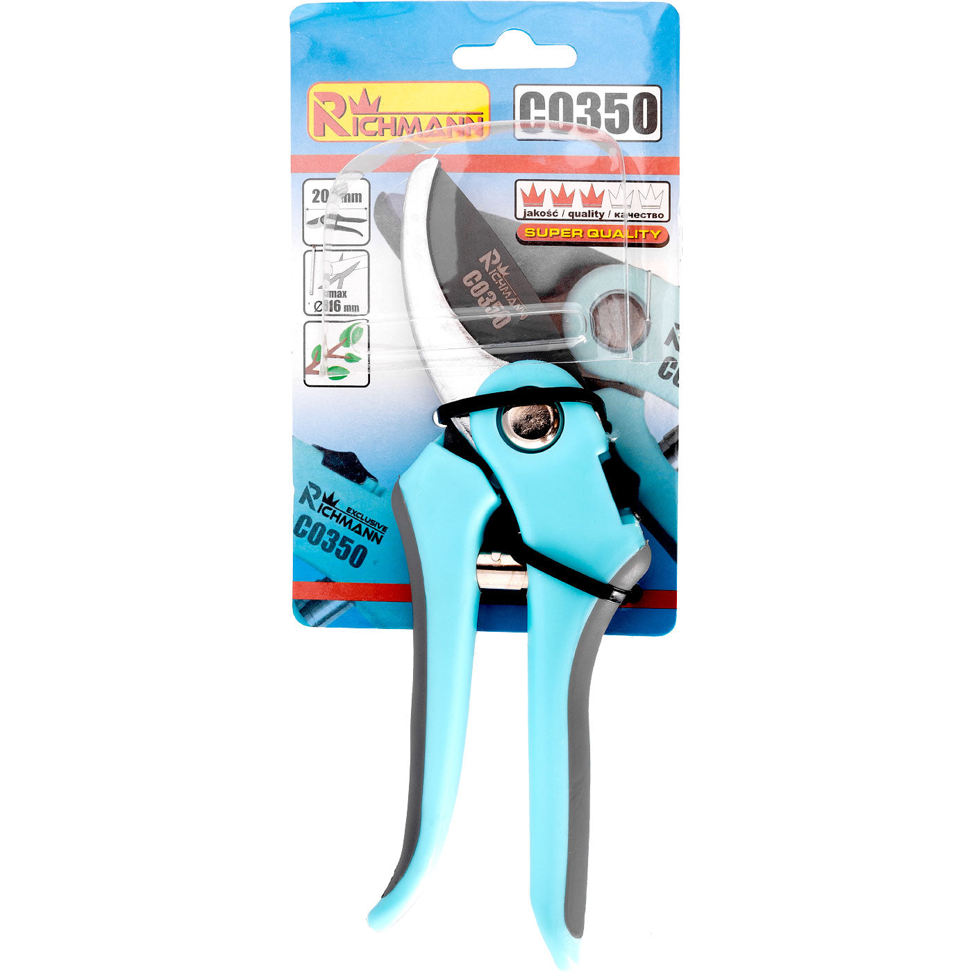 Sekator ogrodniczy plastik 205 mm | C0350 - Centrum Techniczne Gałązka