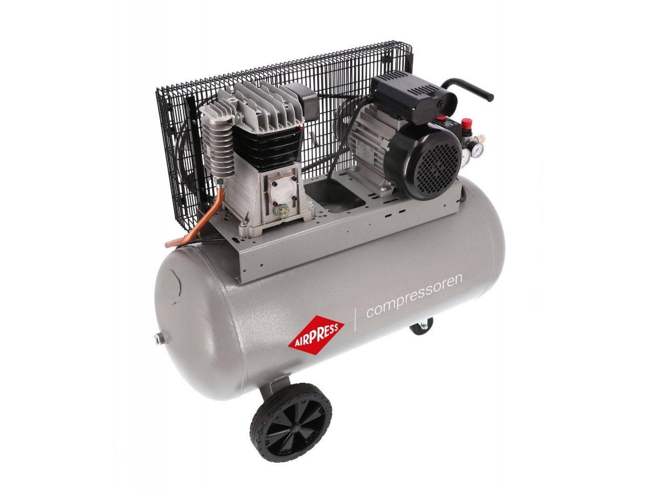 HL375-100 Sprężarka kompresor 90l dwutłokowy 214l/min 10bar 230V. | 360562