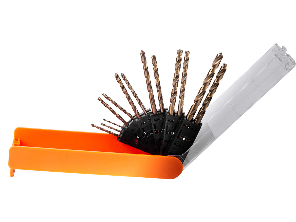 Wiertła do metalu kobaltowe 1,5-6,5 mm 13 elem. plastikowe pudełko | C9800 - Centrum Techniczne Gałązka