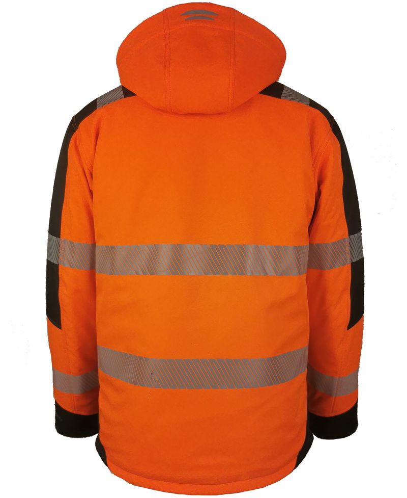 KURTKA TERMICZNA SOFTSHELL OSTRZEGAWCZA POMARAŃCZOWO-SZARA VWJK268OG - Centrum Techniczne Gałązka