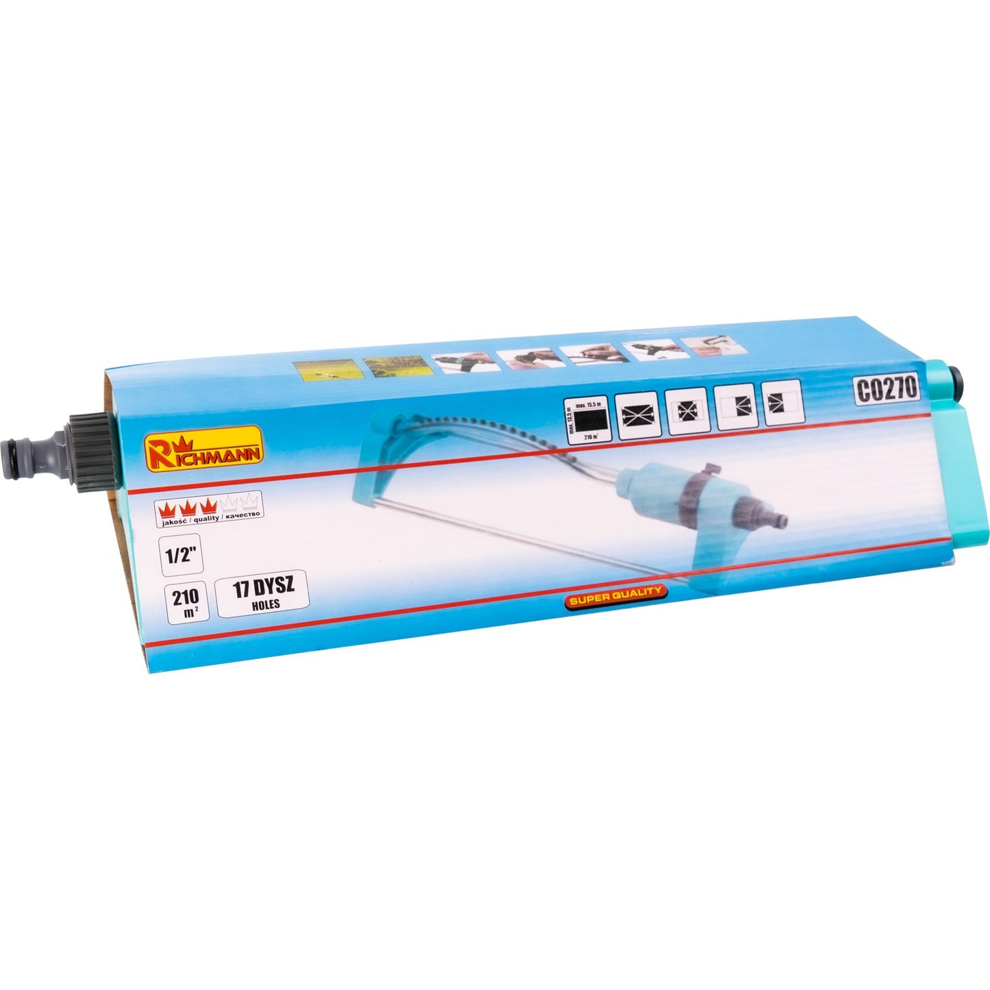 Zraszacz oscylacyjny 17 dysz 1/2' | C0270 - Centrum Techniczne Gałązka