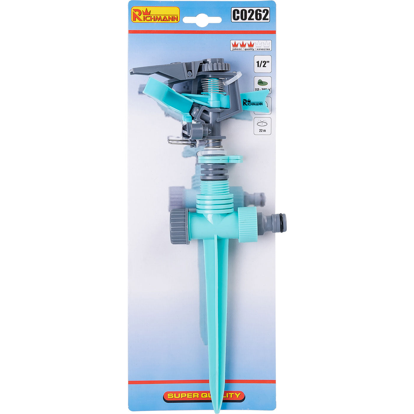 Zraszacz pulsacyjny plastikowy 1/2 | C0262 - Centrum Techniczne Gałązka