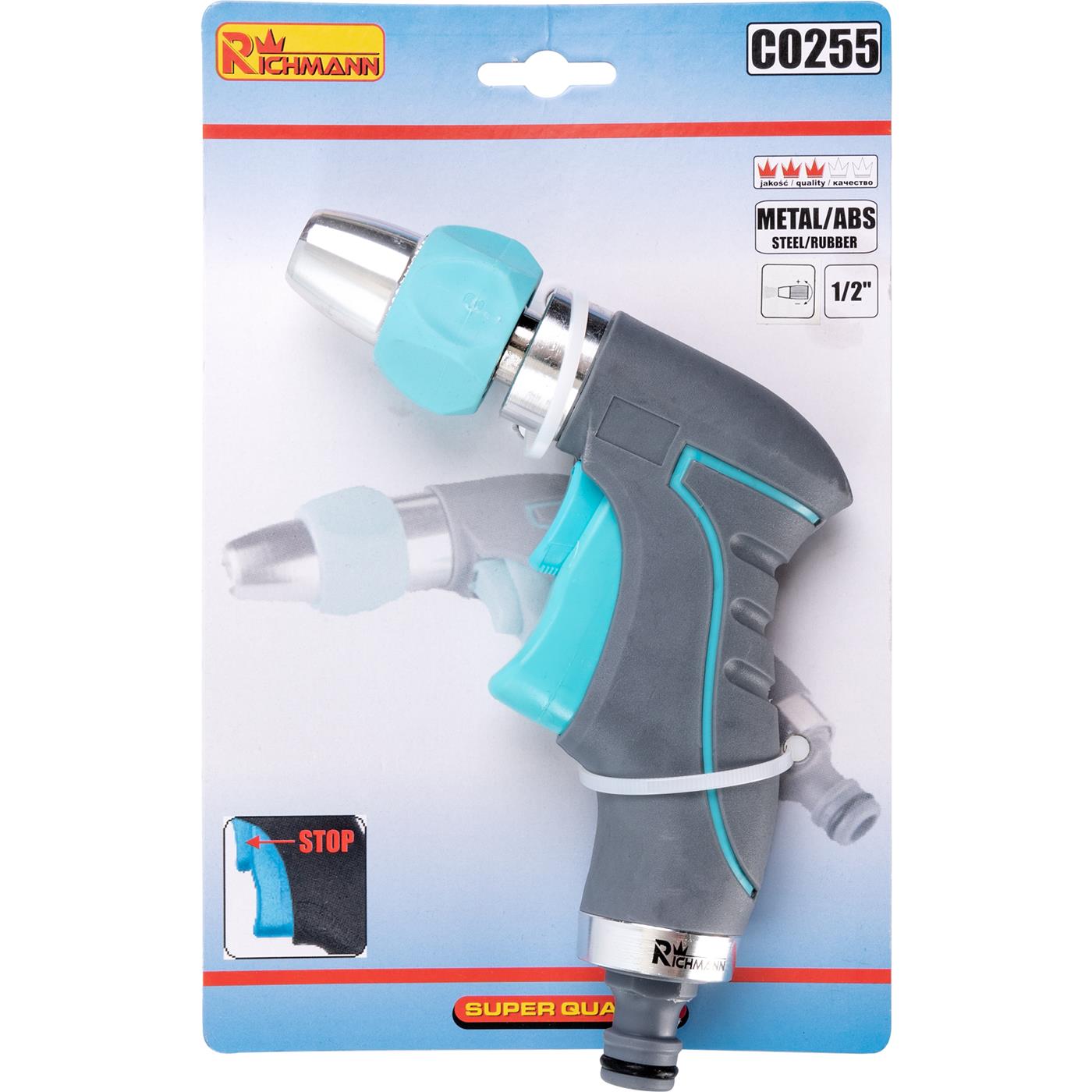 Pistolet zraszający regulowany 1/2 | C0255 - Centrum Techniczne Gałązka