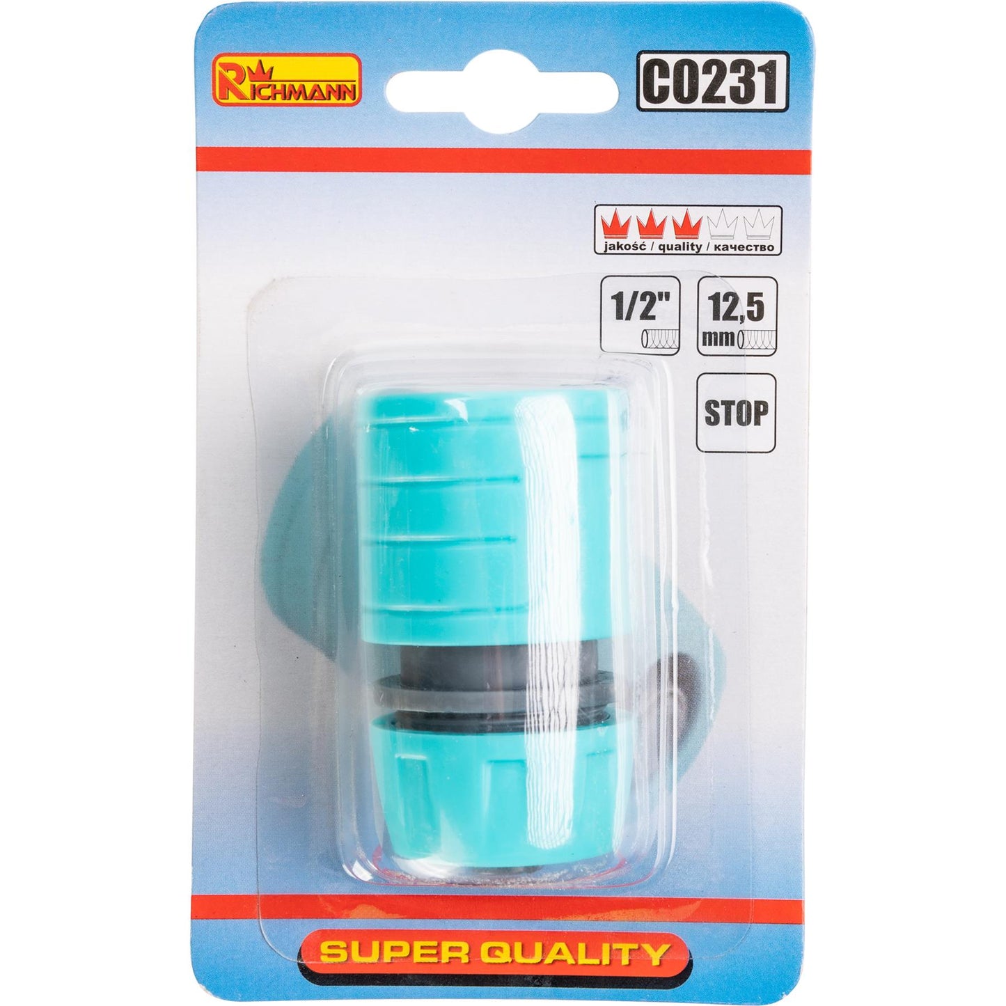 Szybkozłączka ogrodowa ze stopem 1/2' | C0231 - Centrum Techniczne Gałązka