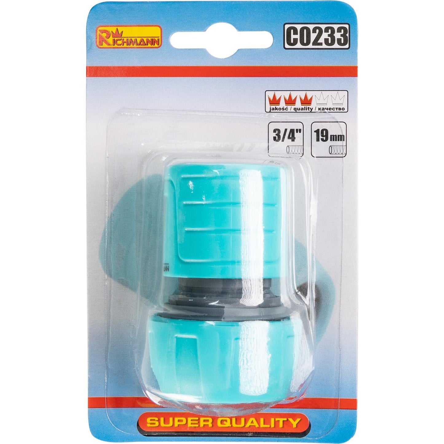 Szybkozłączka ogrodowa 3/4' | C0233 - Centrum Techniczne Gałązka