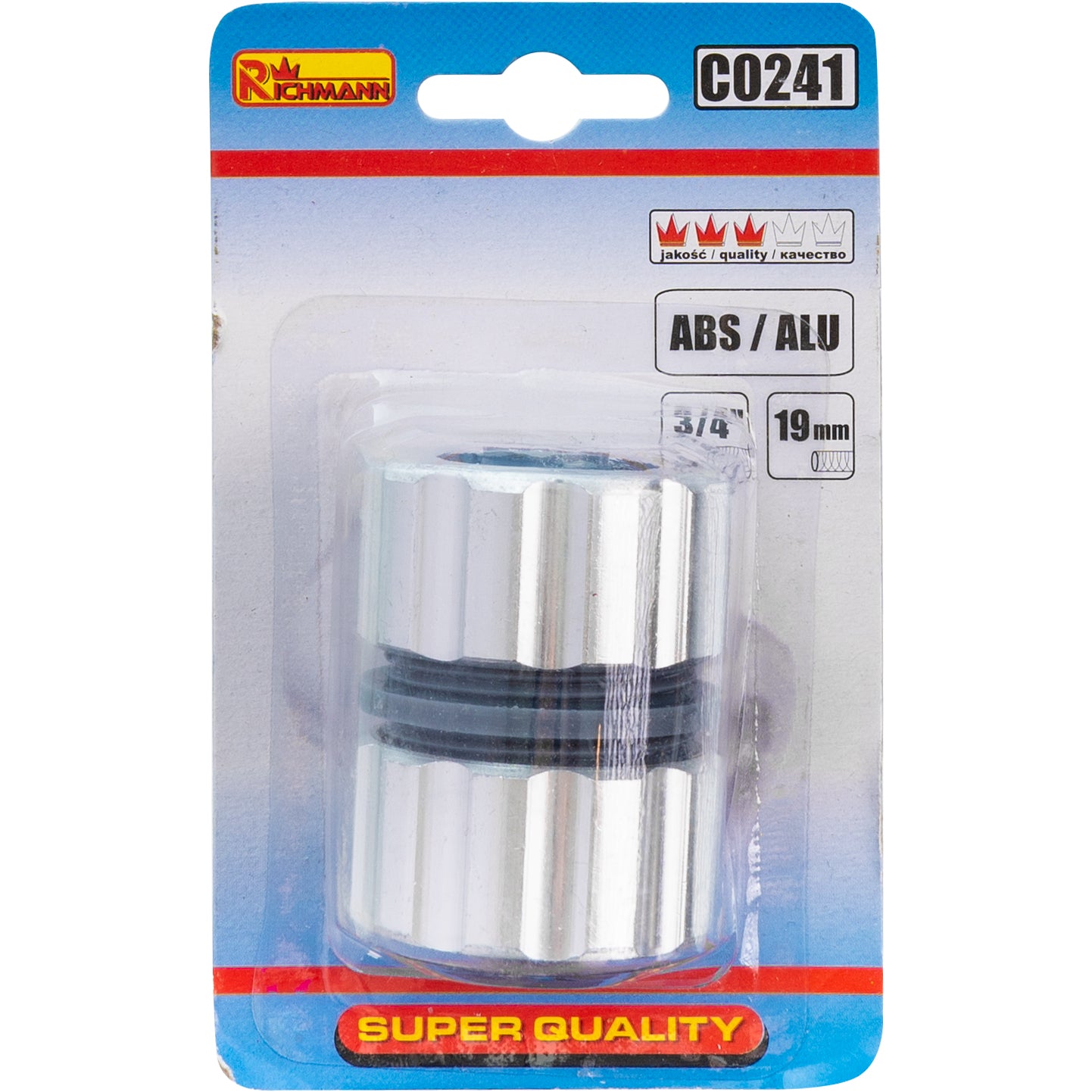 Reparator do węża ogrodowego 3/4' alu/guma | C0241 - Centrum Techniczne Gałązka