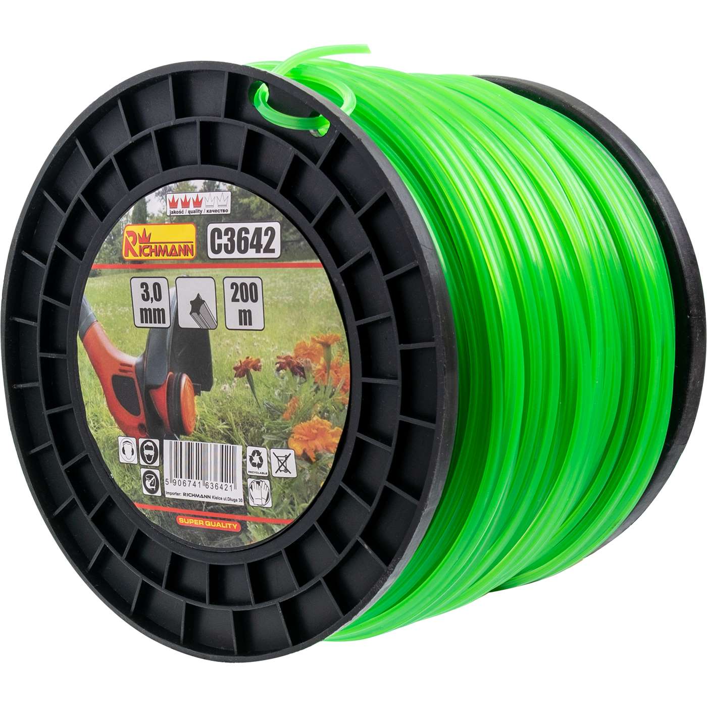 Żyłka do kos. gwizadka szpula 3,0mm 200m | C3642 - Centrum Techniczne Gałązka