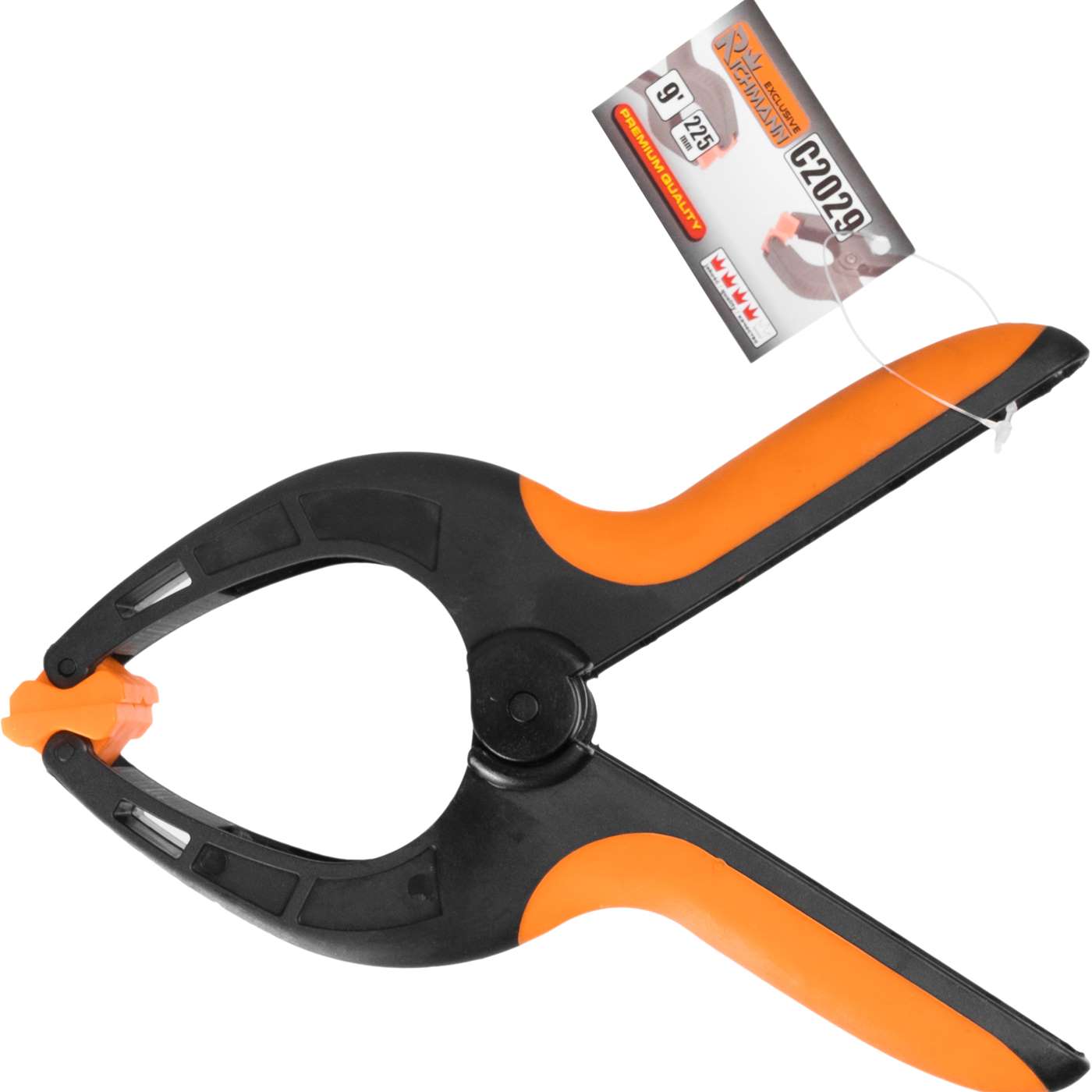 Ścisk sprężynowy jednoręczny antypoślizgowy 225mm, rozwarcie 85mm | C2029 - Centrum Techniczne Gałązka