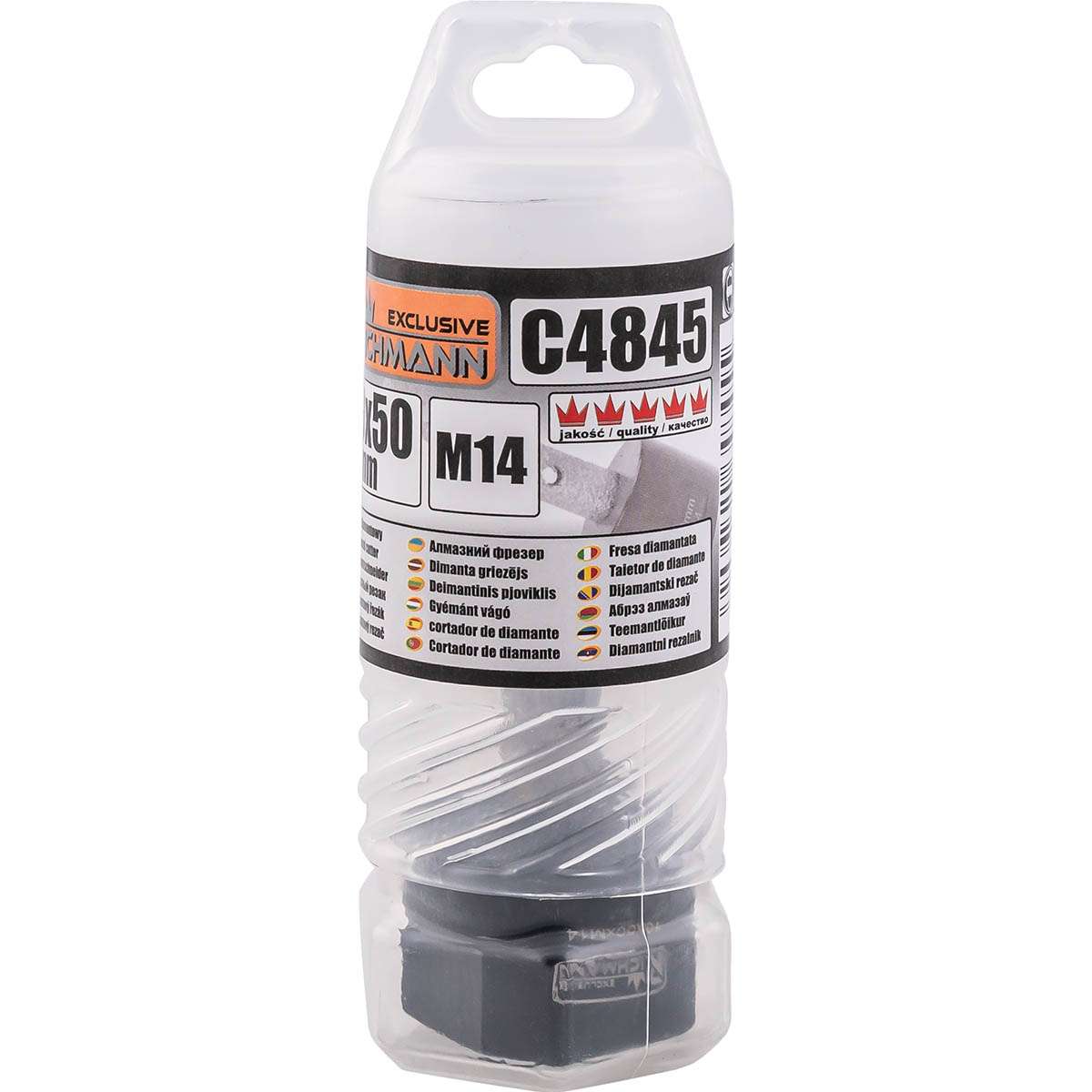 Frez diamentowy 10x50 mm M14 kształt walca | C4845 - Centrum Techniczne Gałązka