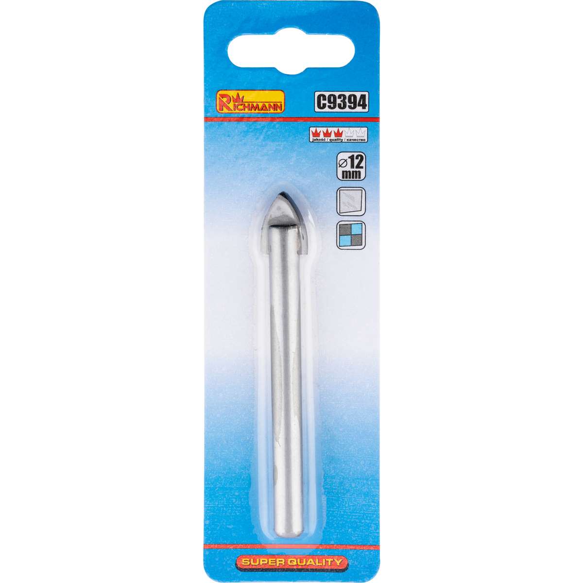 Wiertło do szkła i glazury 12mm | C9394 - Centrum Techniczne Gałązka