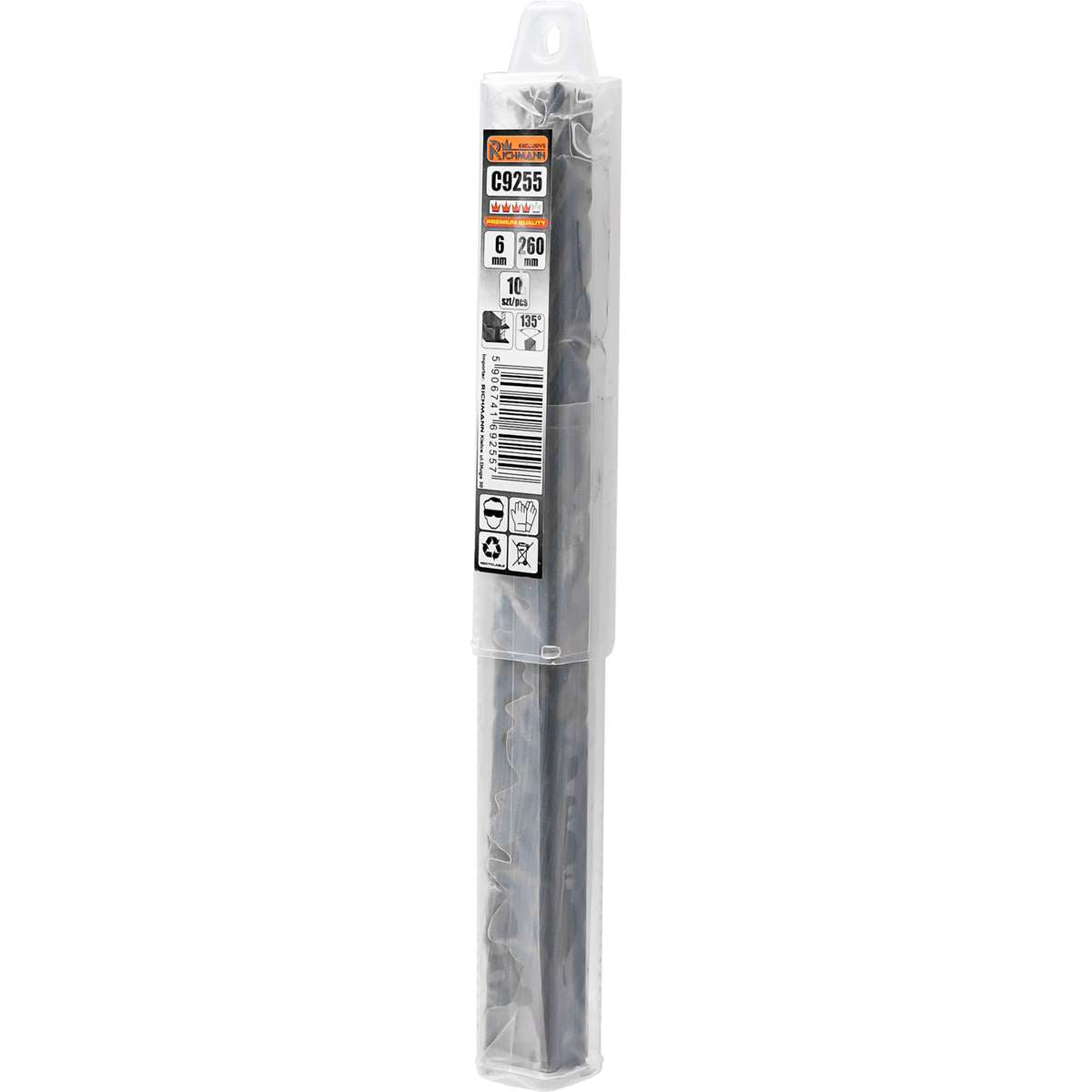 Wiertło do metalu extra długie profi 6x260mm | C9255 - Centrum Techniczne Gałązka