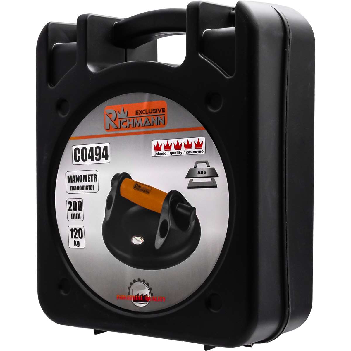 Przyssawka próżniowa 200mm,120kg. z manometrem | C0494