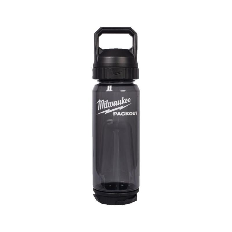 Czarna butelka plastikowa PACKOUT 740ml posiadająca wytrzymałą konstrukcję odporną na upadki | 4932498639