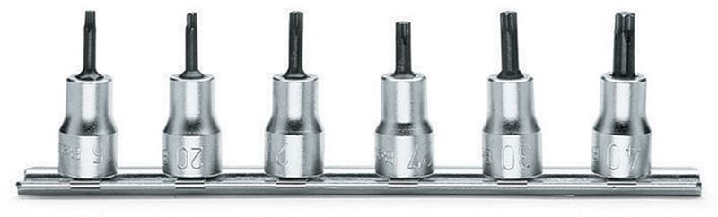 Zestaw nasadek 3/8" trzpieniowych TORX T15-T40 6szt | 910TX/SB6