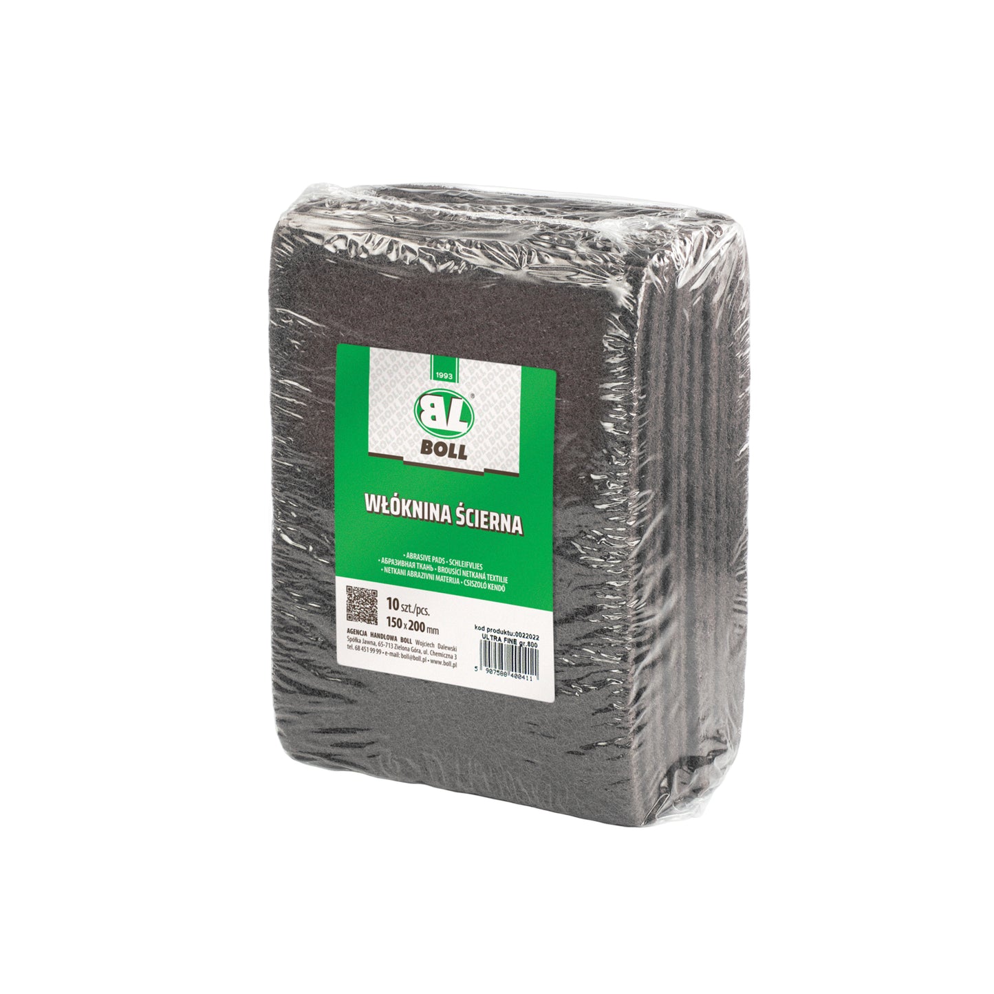 Włóknina ścierna ULTRA FINE gr.800 150x200mm szara - 1 arkusz | 0022022 - Centrum Techniczne Gałązka