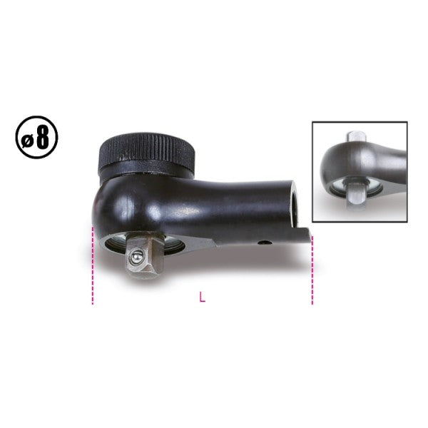 Głowica 1/4" z mechanizmem zapadkowym do 604B/5-604B/10 | 611