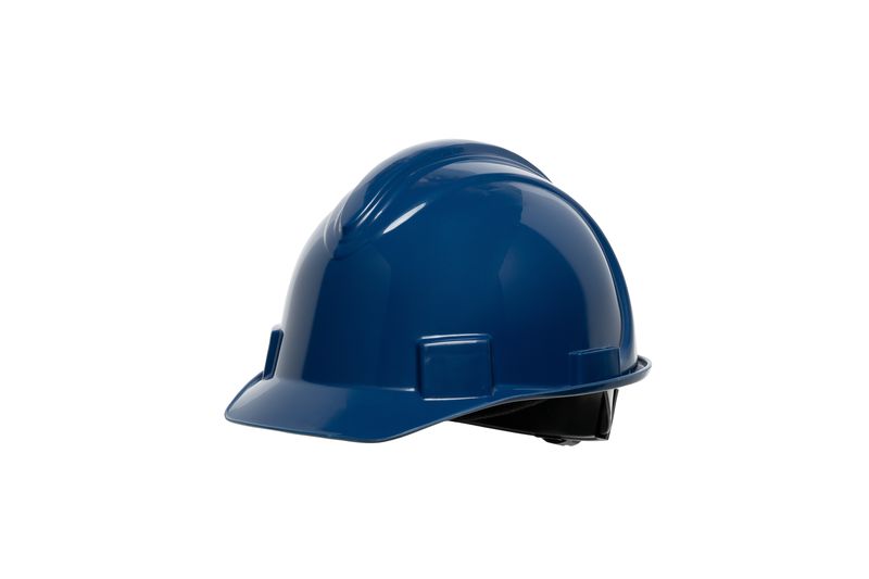Hełm ochronny NORTH ciemnoniebieski – lekki, wentylowany kask BHP | NSB10071E