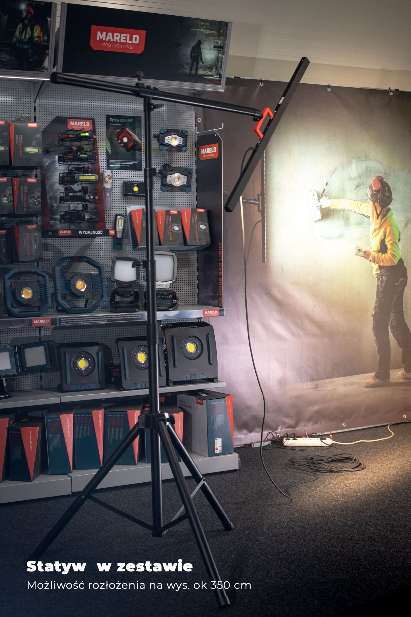 Lampa robocza ALTAIR 5000 5000lm sucha zabudowa do gładzi szeroka | 690000659