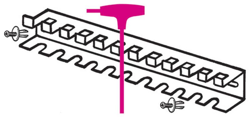 Zestaw Kluczy trzpieniowych kątowy z rękojeścią na wieszaku 2-10mm 11szt | 96T/SP11