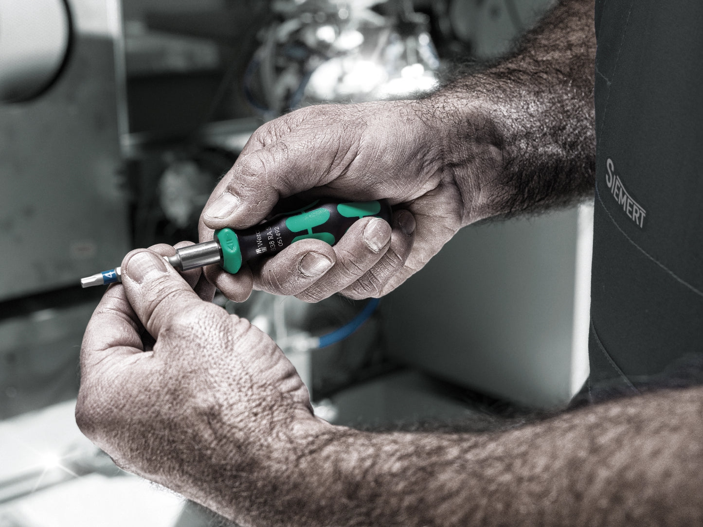 Rękojeść do bitów 838 RA S 1/4" z funkcją grzechotki | 05051492001