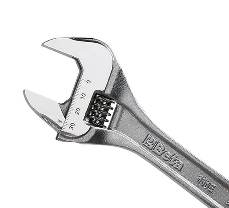 Klucz płaski nastawny chromowany ze skalą 150mm | 111E/150