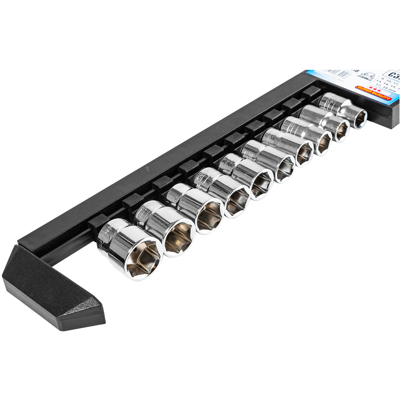 Zestaw nasadek 10 el. 3/8" 9-19 mm | C3010 - Centrum Techniczne Gałązka