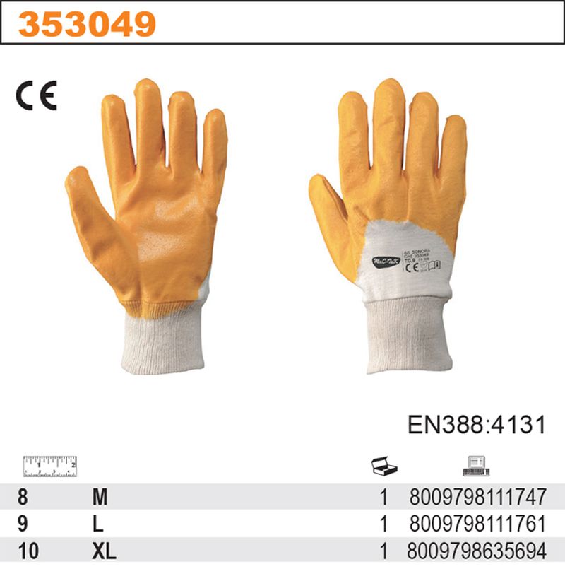 Rękawice robocze SONORA r.8/M powlekane, odporne, komfortowe | 353049/8