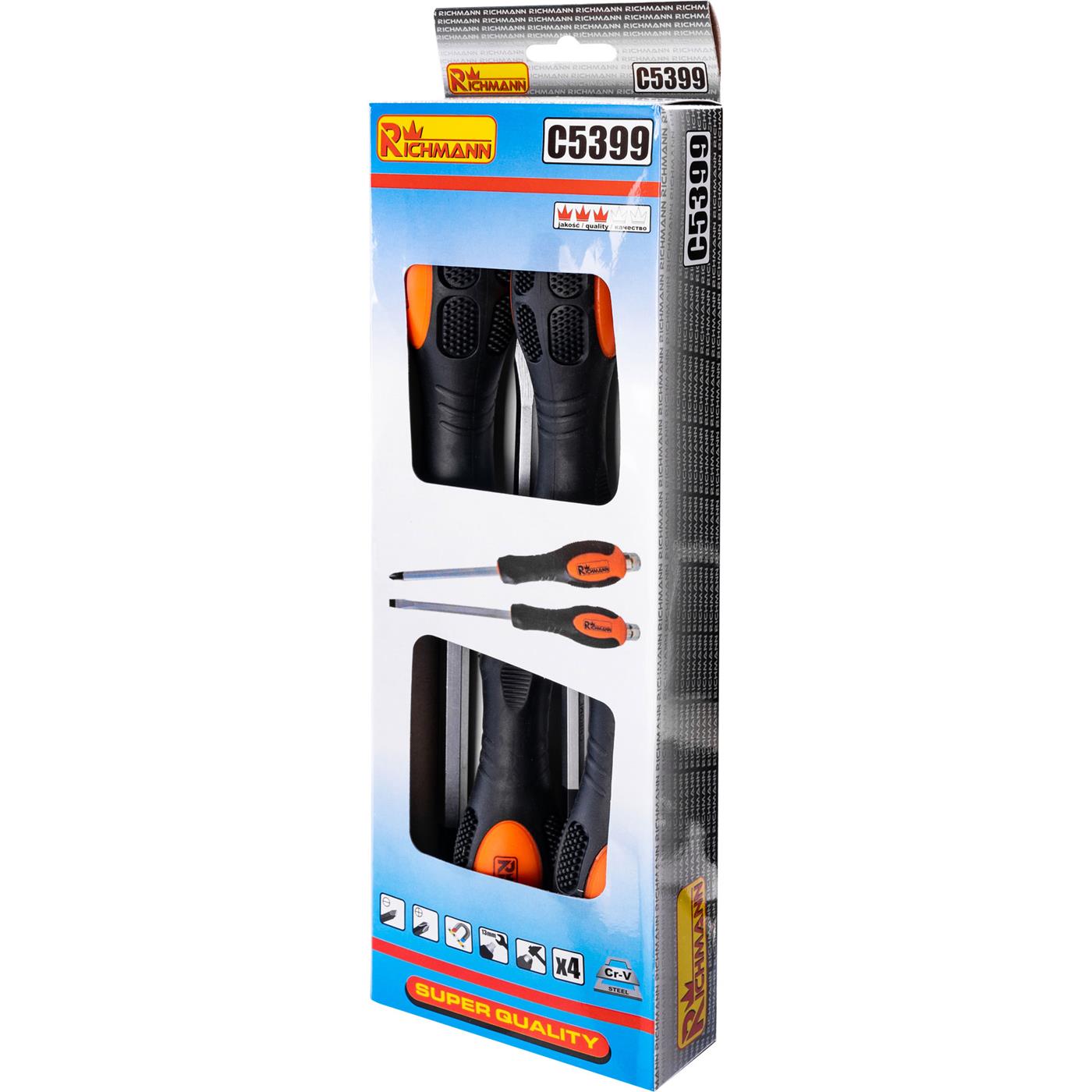 Wkrętaki ślusarskie, 4 elementy | C5399 - Centrum Techniczne Gałązka