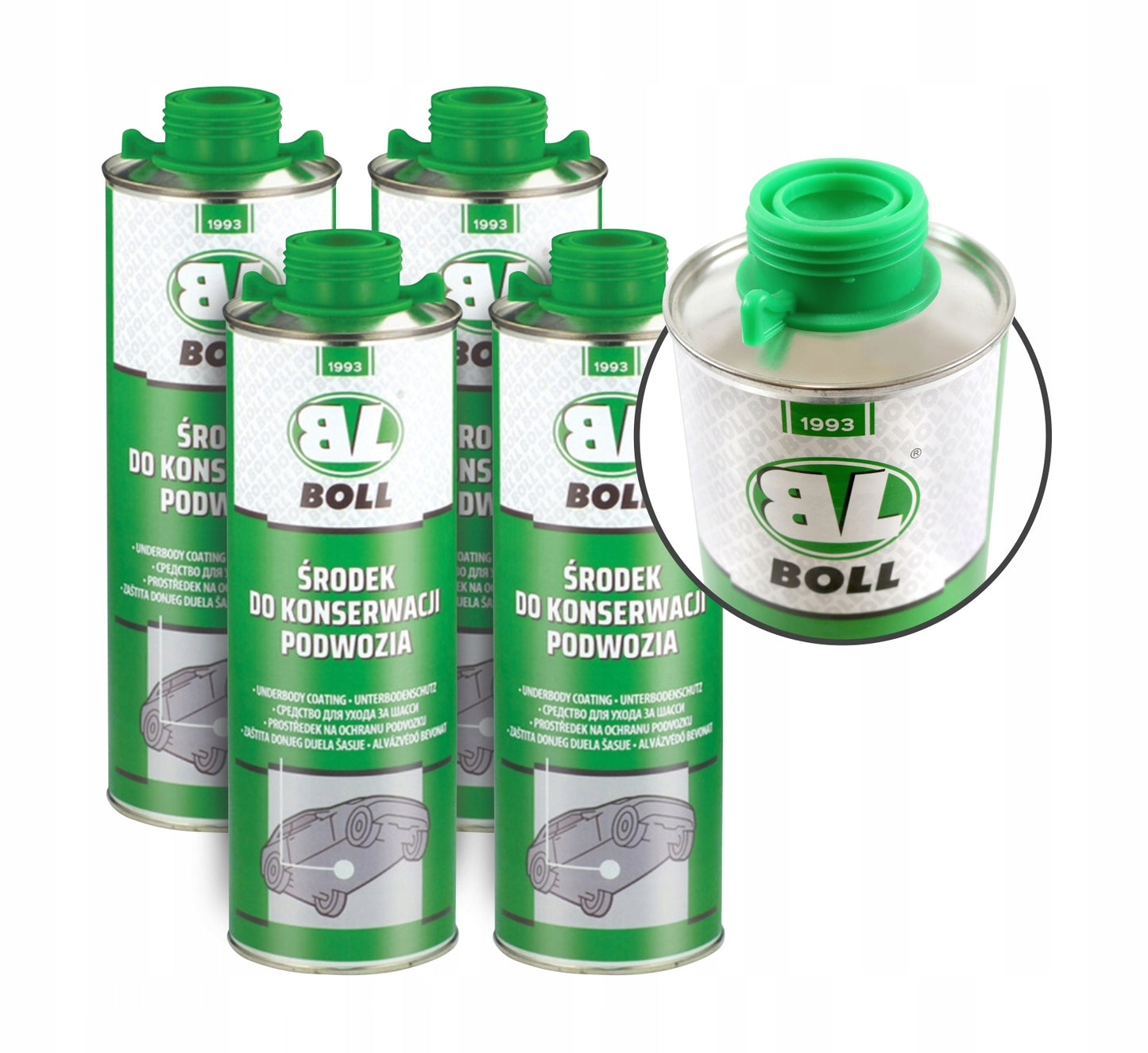 Środek do konserwacji podwozia baranek czarny 4L | 333/19