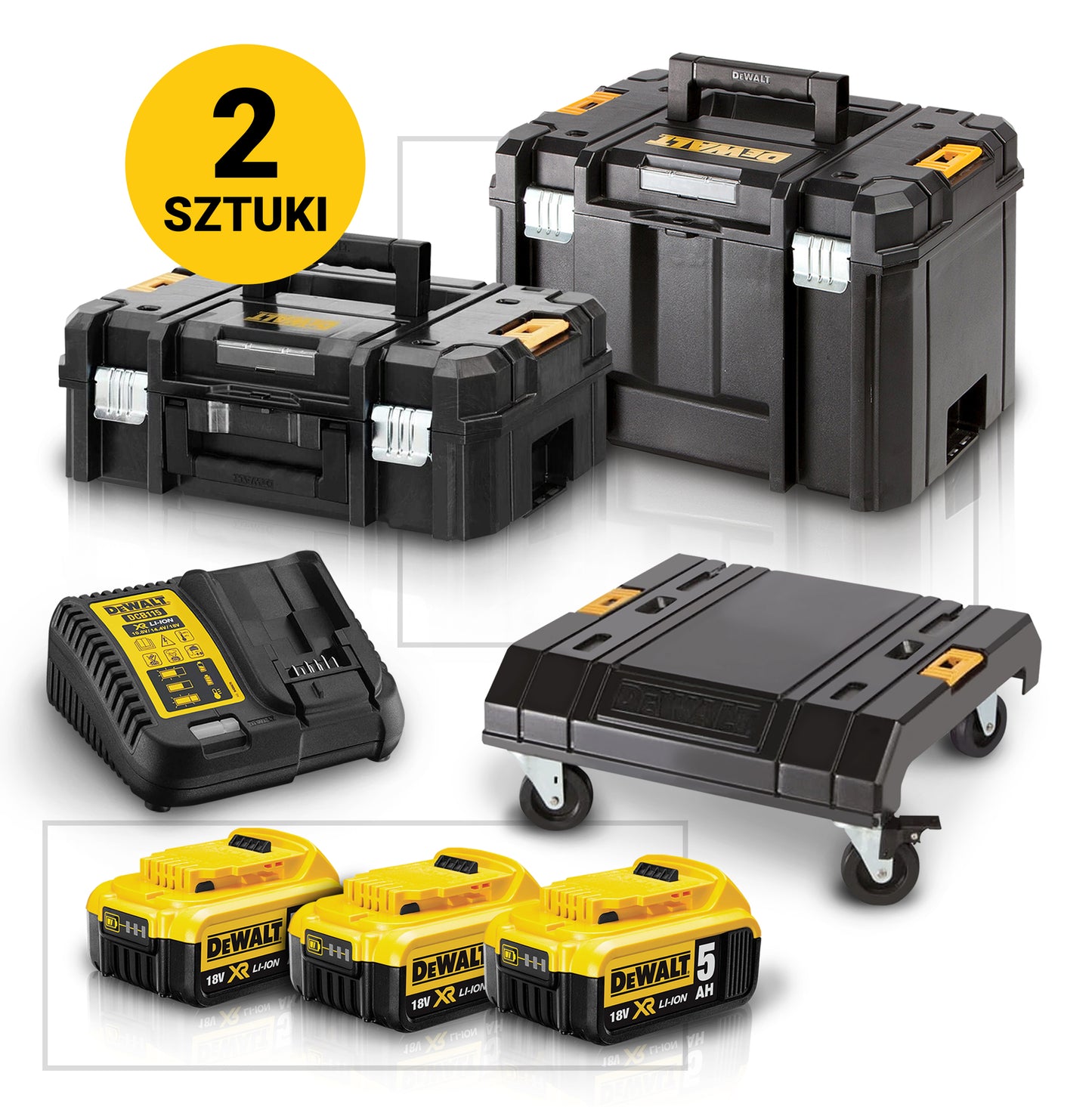 DEWALT Zestaw Narzędzi 6SZT 3x5Ah DCK685P3T | DCK685P3T
