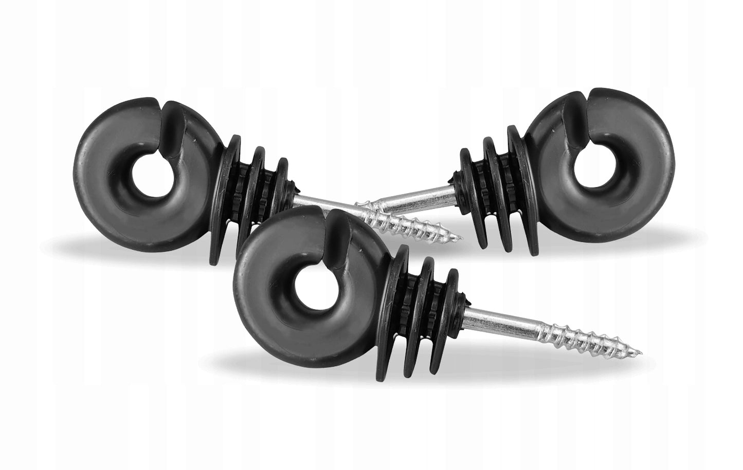 Izolator do drutu plecionki wkręcany do drewna - 50 szt. | V30001