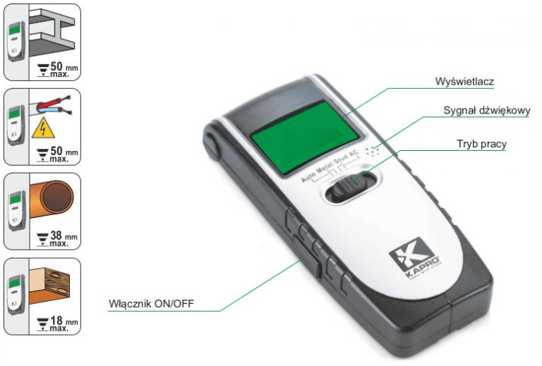 Kapro wykrywacz przewodów elektroniczny | KA389 - Centrum Techniczne Gałązka