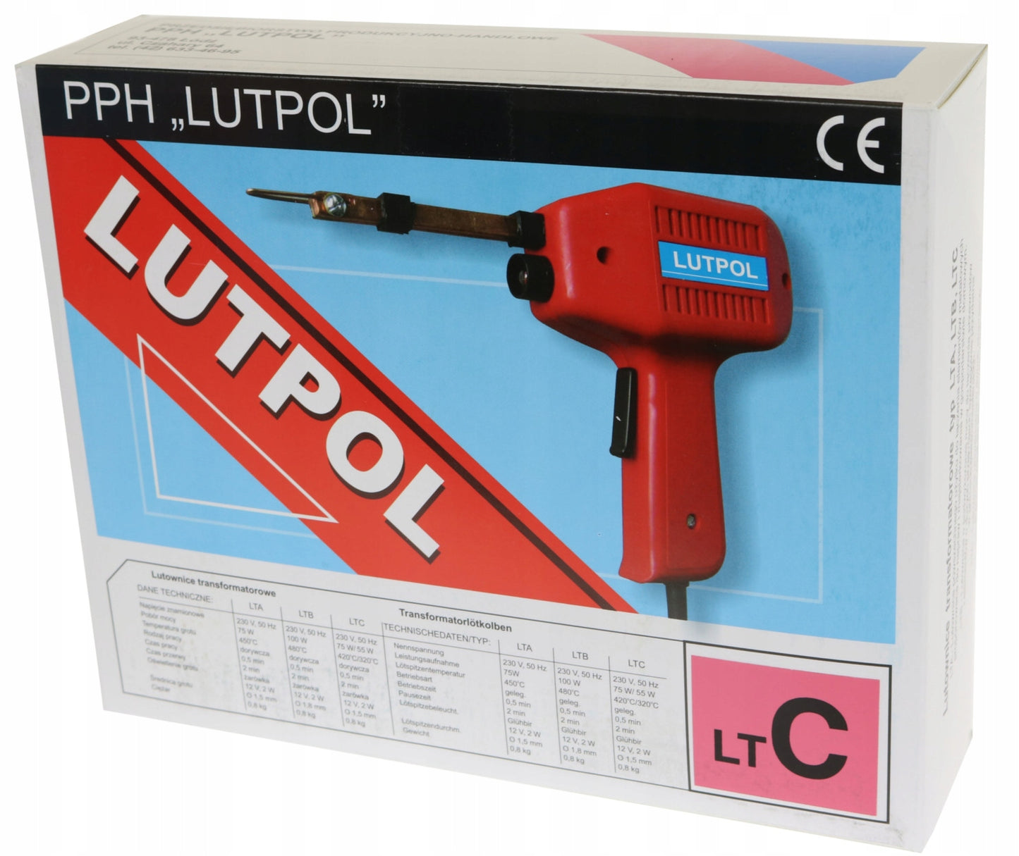 Lutownica transformatorowa 75/55W LTC + akcesoria | 333/3