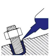 Klej do gwintów średnia siła 250ml butelka zabezpiecza przed luzowaniem | 9802M/250B-2