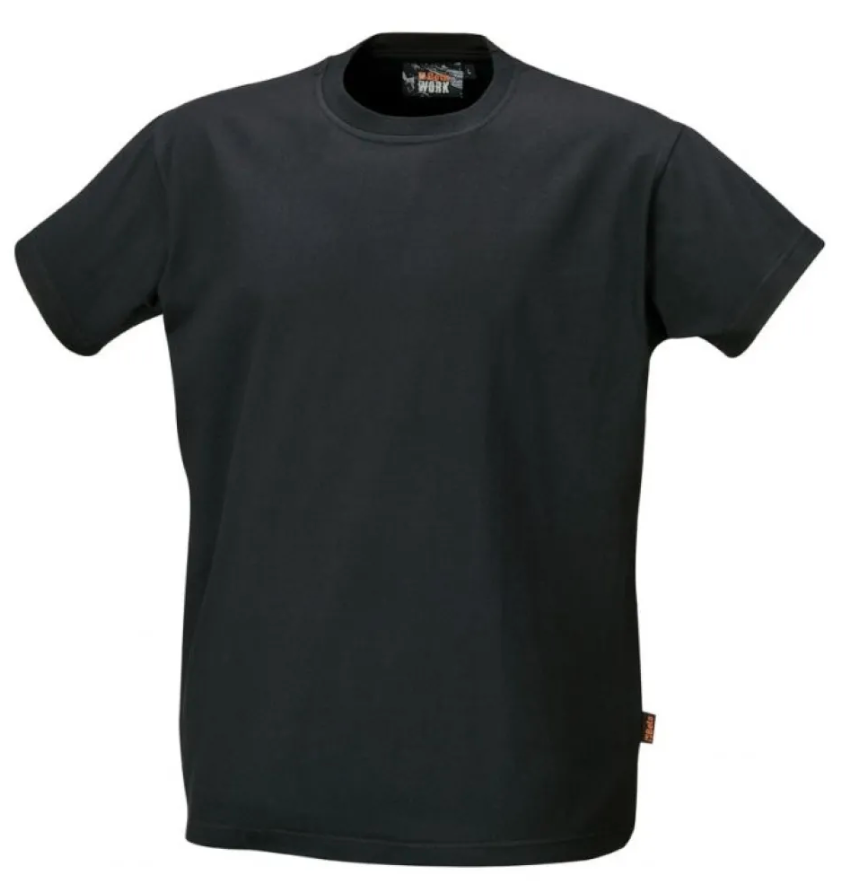 T-shirt bawełniany czarny r. XS – wygodna i trwała koszulka na co dzień | 7548N/XS