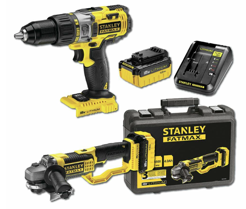 Szlifierka kątowa 18V 2x4,0Ah – Wydajna i wytrzymała do ciężkich prac szlifierskich | FMC761M2-QW+FMC625B/