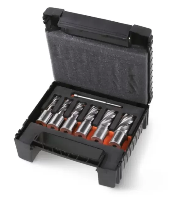 Komplet wierteł rdzeniowych 7 szt. chwyt WELDON do metalu narzędzia wiertła | 453C/C7