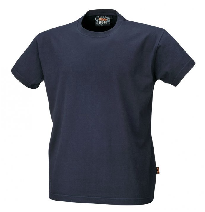 Granatowy t-shirt roboczy z bawełny rozm. 3XL – wygodny i przewiewny do pracy | 7548BL/XXXL