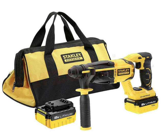 Młotowiertarka SDS+ 18V 1x4,0Ah z torbą i ładowarką – Mobilna i gotowa do ciężkich prac wiercenia i dłutowania | FMCD900M1S-QW