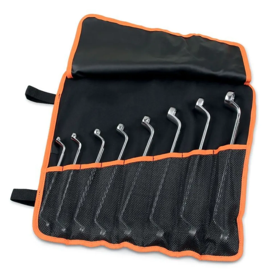 Komplet kluczy oczkowych odsadzanych 6-22mm 8 sztuk w etui narzędzia warsztatowe | 90/B8N