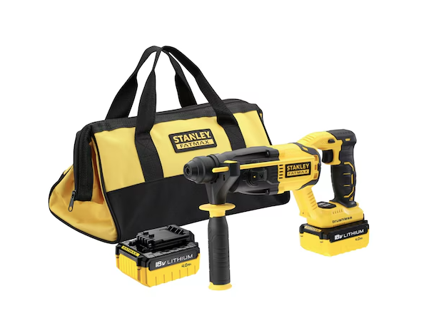 Młotowiertarka SDS+ 18V 2x4,0Ah z torbą – Mocna i mobilna do wiercenia i dłutowania w betonie | FMCD900M2S-QW